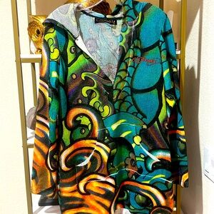 Vintage Y2K Ed Hardy Mermaid Print Ed Hardy